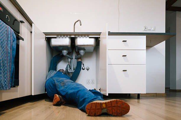 Professional Drain Cleaning technician working in Lewiston, CA